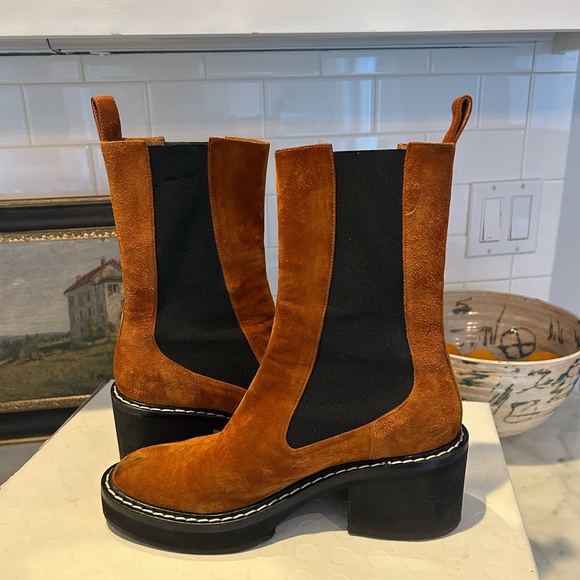 KHAITE Suede Leather Boot - Picture 9 of 15
